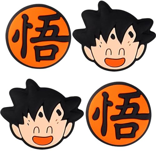 TCPENG® Thumb Grip Caps Compatible with Nintendo Switch/OLED/Switch Lite, Soft Silicone Joystick Grip Cute 3D Analog Stick Cover (Son Goku)