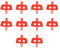 HYSSBR 10Pcs Mountain Bicycle Brake Spacer Lightweight Disc Protector Brakes Pads Plastic Portable Hydraulic Disc Brake Pads Spacer Spread Insert Tool