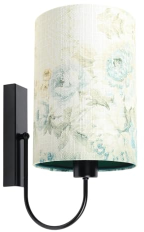 ONZENO Lightning Wandleuchte Portland Vibrant 1 60W LED IP 20 Modern Wandleuchte für Innenraum Wohnzimmer, Wohnkultur, Nachttischlampe, Schlafzimmer Dekor, Kinderzimmer, 20x30x20cm (Bunt und Grau)