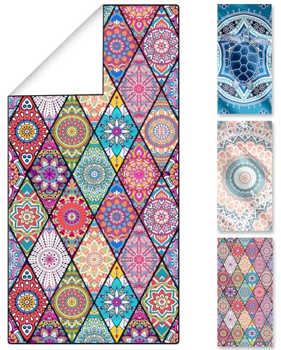 YEJIKJ Strandhandtuch Mikrofaser Strandtuch 180x90 cm Handtücher groß, Sporthandtuch XXL 100% Baumwolle Velours, Saugfähig und Schnell Trocknende Strandtücher Badetuch für Reise Strand Schwimmen