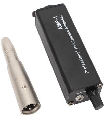 Alomejor XLR to 3.5mm Headphone Amplifier Converter Portable with Secure Connection for Stage Performance