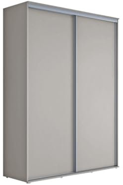 Meble Slupia Kleiderschrank Schiebetüren Maja - 150x242x61 cm - Schrank Schlafzimmer, Vorraum, Garderobe - Geteilte Tür, Kleiderstange, Ohne Spiegel - Holzwerkstoff, Kaschmir