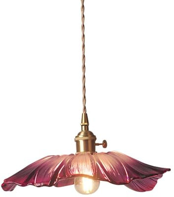 Baoblaze Moderne Pendelleuchte, dekorative Luxus-Pendelleuchte, Hängelampe, Blumen-Kronleuchter für Bartheke, Schlafzimmer, Wohnzimmer, Lila Groß