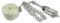 Generic Folding Grapnel Kayak Anchor Kit 2.5KG (Galvansised Four Prong with Chain, Shackles & Nylon Rope)