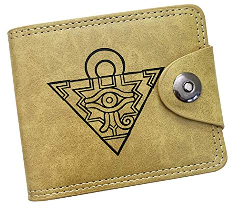 WANHONGYUE Yu Gi Oh Anime Klassisch Kunstleder Trifold Geldbörse Geldbeutel Portemonnaie Portmonee Brieftasche
