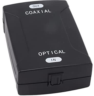 Convertitore Ottico Coassiale, Convertitore Audio Digitale Ripetitore Adattatore Audio Ottico SPDIF Bidirezionale, Convertitore Compatto e Portatile, Supporta Tutte le