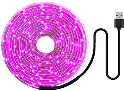 casstaly LED Grow Light Full Spectrum 5V USB Grow Light Strip 2835 LED Phyto Lampen für Pflanzen Gewächshaus Hydrokultur wachsen 100cm