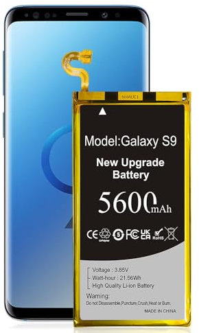 【5600mAh】 Akku für Samsung Galaxy S9, Upgraded High Capacity Ersatzakku für Samsung Galaxy S9 G960U G960F G960W EB-BG960ABA EB-BG960 mit professionellen Reparaturwerkzeug-Kits