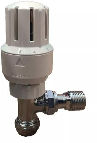 Pegler Mistral II Thermostatic Radiator Valve Angled 15mm 1/2 TRV-42250