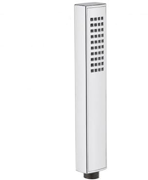 ENKI, E27, Square Pencil Design Hand Shower Modern, Handheld Shower Head Replacement, Chrome