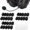 XENQITO 30 Pcs Bonnette Micro pour Micro-cravates, Mousse Micro, Mousse Micro Casque, Mini Microphone Casque Pare-brise Mousse, Pour La Salle De Classe, La Salle De Conférence, Diamètre 8mm, Noir