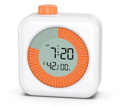 Ankilo Minuteur visuel pour enfants, minuterie de cuisine numérique avec écran LCD, compte à rebours de 60 minutes, minuterie 3 en 1, pour la cuisine en classe, l'étude et l'enseignement (piles