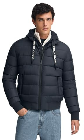 Polo Club Herrenjacke mit Reißverschluss Logo – Regular Fit – Taschen
