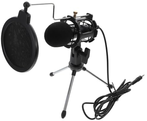 Toddmomy USB Gaming Kondensatormikrofon 3,5-mm Klinke Fürpc Laptop Kabelloses Desktop Streaming Podcast Mikrofon mit Rauschunterdrückung Aluminium Abs Plug and Play für Videokonferenzen