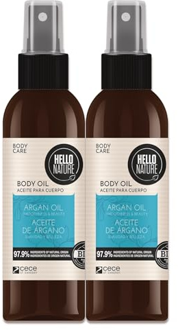 P-Beauty Naturkosmetik Hautöl Körperöl mit Bio Arganöl, Vitamin E & Mandelöl für geschmeidige, samtweiche Haut - Feuchtigkeitspflege - für trockene Haut - veganes Body Öl - Körperpflege (2x130ml)