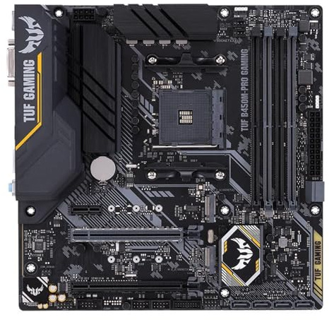 Placas Base Fit For ASUS TUF B450M-PRO Gaming AMD B450 AM4 Compatible con Ryzen 5 5600X/5600 7 5800X3D 3600 9 5900X CPU M.2 SATA 6 GB/s MATX