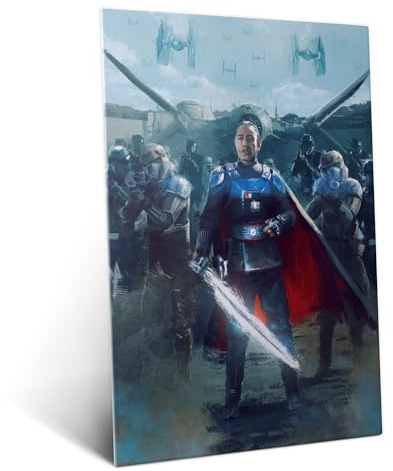 Displate Metallposter Star Wars Moff Gideon Wanddeko Poster für Schlafzimmer Magnetische Befestigung 32 x 45 cm