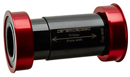 CeramicSpeed Evo386 Shimano, Innenlager Unisex-Adulto, Unisex - Erwachsene, Evo386 Shimano, rot