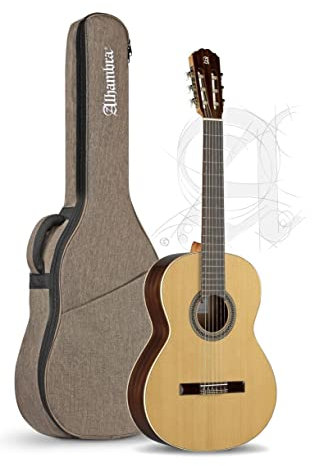 ALHAMBRA 2C Gitarre Klassisch + Funda, Natur, 6 Saiten, Rechtshänder