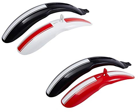 Schutzblech Set Kinderfahrrad 12' und 16' Schutzbleche Regenschutz Mudguard, Farbe:rot/schwarz, Herstellernummer:BLOC81599731BD, Größe:16 Zoll