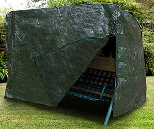 Voche Reinforced Heavy Duty Waterproof 3 Seater Swinging Garden Hammock Cover with Zips