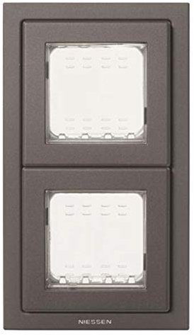 Niessen zenit - Marco ip55 2v/2m antracita