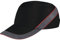Deltaplus Coltainosh Baseball Style Bump Cap, Black/Red, Adjustable Size, Short Peak