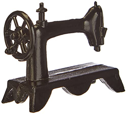 Efco – Miniatur Nostalgie Nähmaschine, schwarz, 3 X 1,5 cm