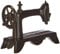 Efco – Miniatur Nostalgie Nähmaschine, schwarz, 3 X 1,5 cm