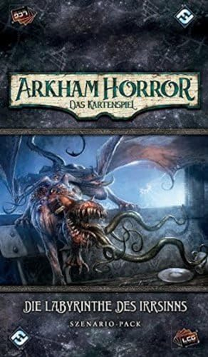Fantasy Flight Games, Arkham Horror: LCG – Die Labyrinthe des Irrsinns, Erweiterung, Expertenspiel, Kartenspiel, 1-4 Spieler, Ab 14+ Jahren, 45+ Minuten, Deutsch