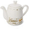 Cooksmart British Designed Ceramic Tea Pot | Large Teapot for Serving Hot Drinks | Tea Pots for All Family Sizes - Woodland