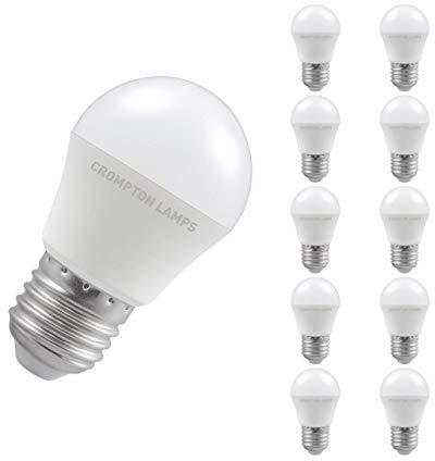 Crompton LED Round 5.5W ES E27 Warm White Opal