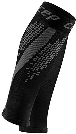 CEP – NIGHTTECH Calf Sleeves Redesign für Damen | Bunt reflektierende Beinstulpen in schwarz | Größe II