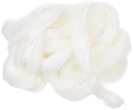 Ruban blanc pour sapin de Noël - 3 cm de large - Faux rouleau de ruban artificiel à rayures pour sapin de Noël, guirlande, costume, couture (5 mètres)