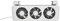 AOSEE Aquarium Lüfter, Verstellbarer Aquarium Fan Aquarium langlebiger Aquarium-Kühler, 100-240 V Einstellbarer Hang-On-Kühler für Süß- und Meerwasseraquarien Mit 6 Geschwindigkeit (3-Fan, Weiß)