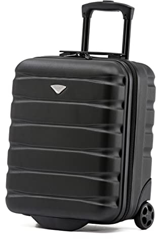 Flight Knight Lightweight 2 Wheel ABS Hard Case Suitcases Cabin Carry On Hand Luggage Approved for Over 100 Airlines Including British Airways, Ryanair & easyJet Approved Free Carry On