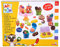 Art and Fun Knetset Süßwarenladen, 4X 50g Knete, Spritze, Ausstechformen, 3D Förmchen, 21 Teile, Zubehör, ab 3 Jahre