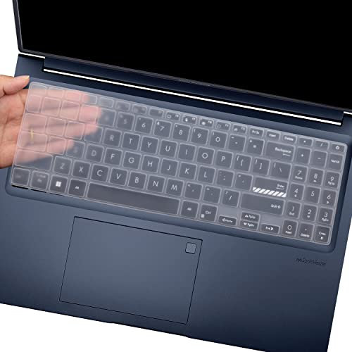 Keyboard Cover for ASUS VivoBook 16X 16 F1603 M1603 X1603 M1605, VivoBook Pro 16X OLED K3605 K6602 N7601 TN3604,VivoBook 15 15.6 K3502 M3502 M1503 M6501 K6501, Zenbook 15 Q539ZD UM3504 (Clear)