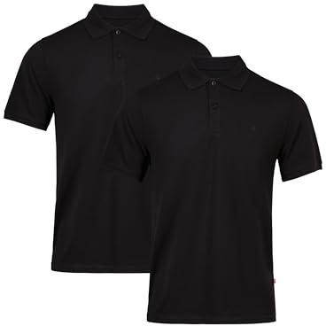 DANISH ENDURANCE Polo Shirt for Men Adult, Organic Cotton, Classic Fit, Soft & Comfortable, Short Sleeve, 1 or 2 Pack