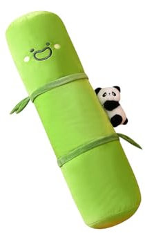 Panda en Peluche, 55CM Panda Peluches avec Bambou Jouet en Peluche Mignon Grand Panda Oreiller de Corps Animal en Peluche Long Poupée Jouets Étreignant Doux Cadeaux pour Les Enfants Ami