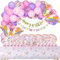 SUNBEAUTY 130 Stück Schmetterling Geburtstag Deko mit Pappteller, Tischdecken, Tassen, Strohhalme & Servietten für Mädchen Kindergeburtstag Dekoration(16 Gäste)