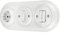 Enchufe de porcelana empotrado interruptor retro juego de 3 vías todo-en-uno serie PR1 blanco