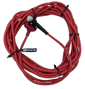 Genuine 10m Long Red Power Cable Flex Lead Plug For Spear & Jackson Lawnmower & Garden Trimmers