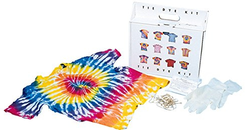 Jacquard Tie Dye Kit for Adults and Kids, DIY Fabric Colour Project, Traditional Vibrant Hues for T-Shirts, Group Party Craft Activity, Dyes up to 15 Garments with 3 Bottles