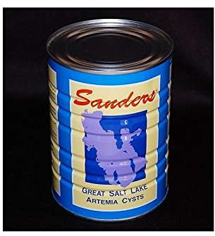 Sanders Premium Great Salt Lake Artemia Eier 90% - 425g für Aquarianer und Züchter, Fischfutter, Geschmacklos, 425g