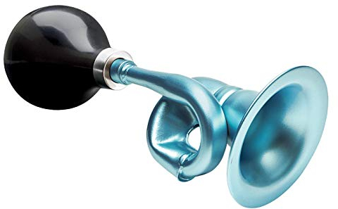 Electra Bicycle Electra Bugle Horn Fahrrad Ball Hupe Tröte Klassisch Retro Signal Klingel, 5409, Farbe metallicblau