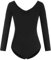 FONLAM Balletttrikot Mädchen Ballettkleidung Turnanzug Mädchen Langarm Gymnastikanzug Tanztrikot Kinder (9-10 Jahre, Schwarz)