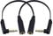 Maxhood 3.5mm Headphone Extension Cable, 2-Pack Flat Right Angle (1/8 inch) 3.5mm Aux Male to Female Extension Audio Stereo Short Cable for Phones, Speakers,PS4 Headset & More, 6.8inch
