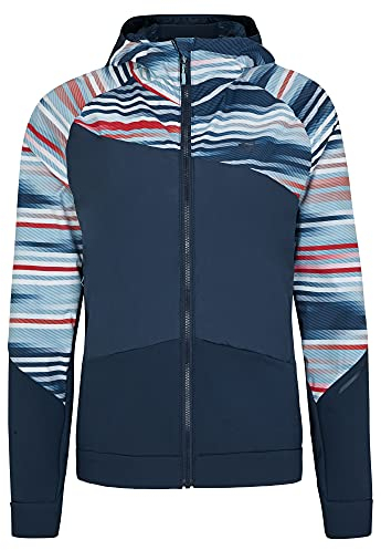 Ziener Damen NAKIMA Funktions- / Hybrid-Hacke Bergsport, Skitour | winddicht, Primaloft Active, dark navy.dark navy stripe, 36