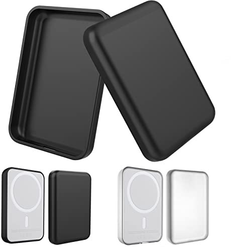 GHIJKL 2 Pack Case Compatible with Magsafe Battery Pack Cover, Ultra-Thin TPU Shockproof Case Slim Scratch Resistant Cover Protective Bumper Shell for Magsafe Battery Pack